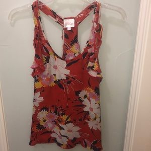 floral dressy tank